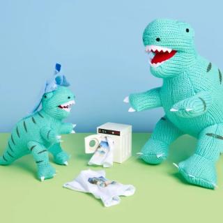 Our T Rex toys and rattles are available in green, bold stripes, rainbow stripes and this vibrant ice blue - our latest T Rex. Which one is your favourite? #bestyearstoys #bestyearsbesttoys #bestyearsdinos #dinosquad #dinofamily #dinosaurfamily #trexfamily #trexdinosaur #trex #dinosaurteddy #dinosaurtoy #dinosaursareforeveryone #dinosaurlove #dinomad #dinosaursofinstagram #wholesaletoysuk #wholesaleuk #sme