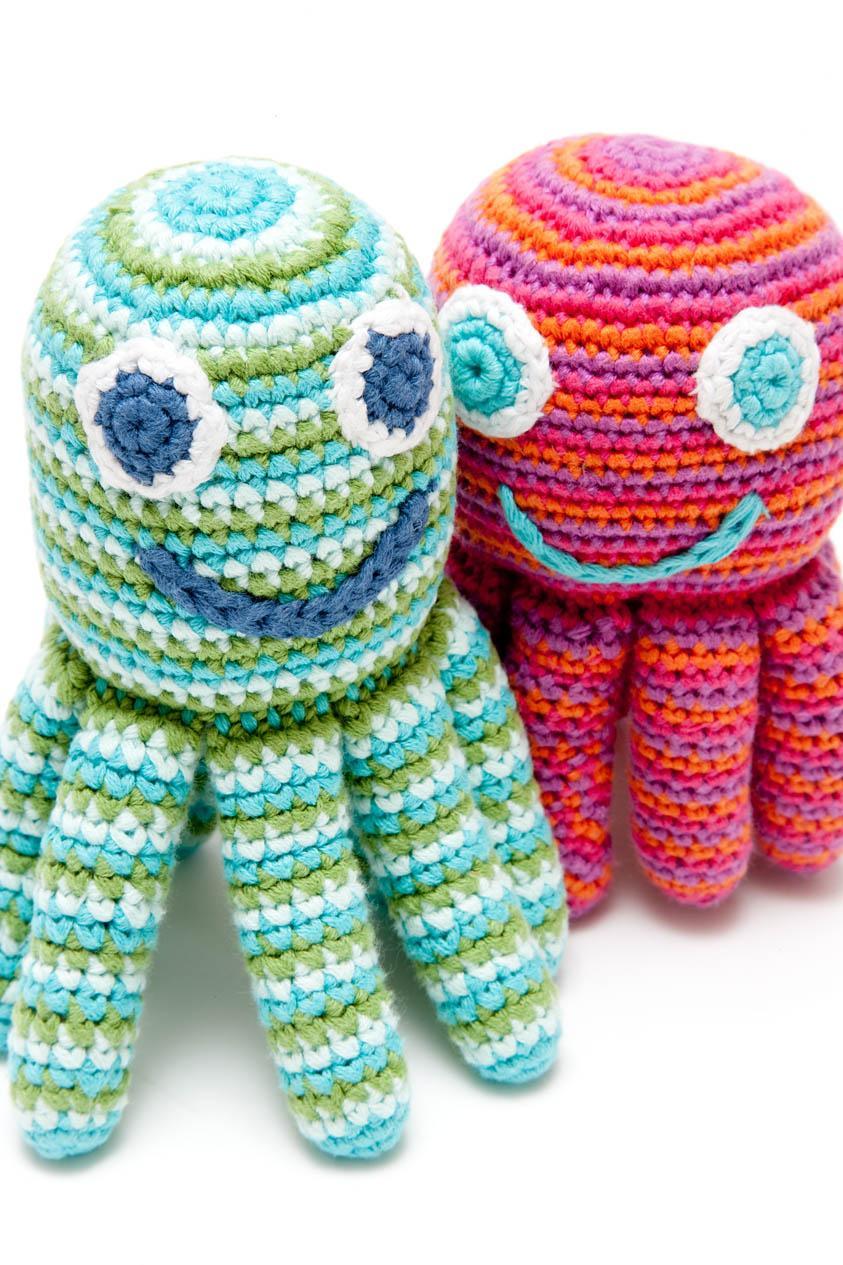 octopus baby rattles