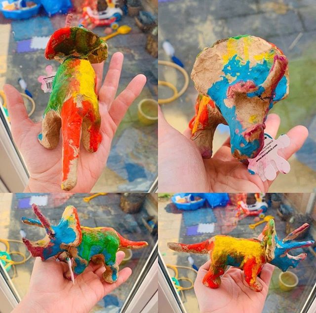 painted dinosaur