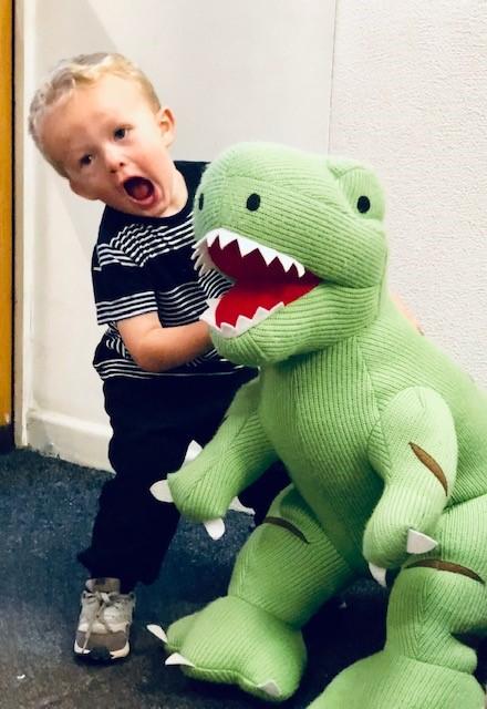 Giant dinosaur on sale soft toy