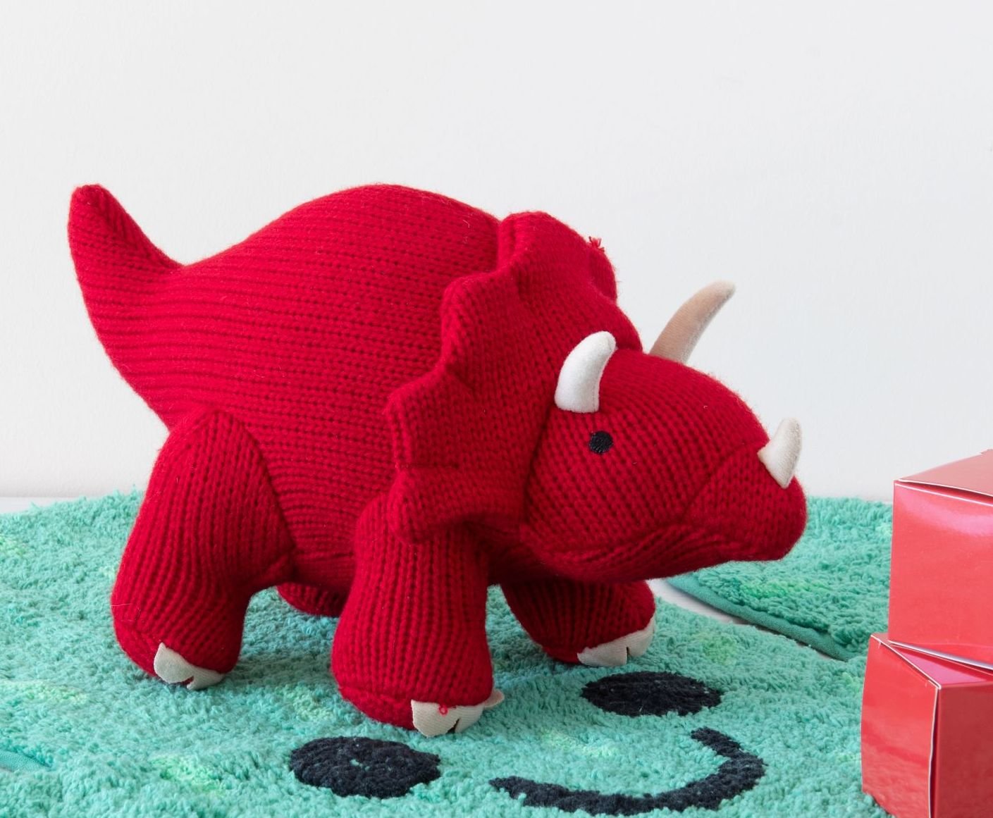 Red dinosaur stuffed shop animal
